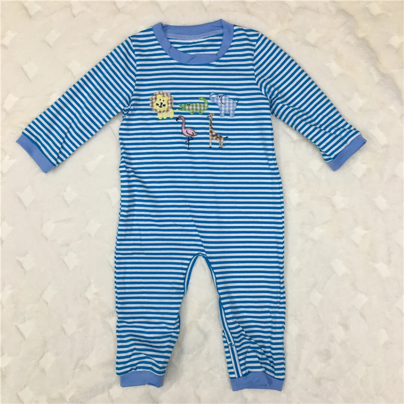 Puresun/Милый хлопковый комбинезон с длинными рукавами и вышивкой льва для