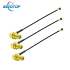 1 шт. прямоугольный разъем RP-SMA Female to IPEX-4 MHF4 Female 3g 4g WIFI антенна RF Кабель-адаптер RF1.130,81 мм удлинительная перемычка