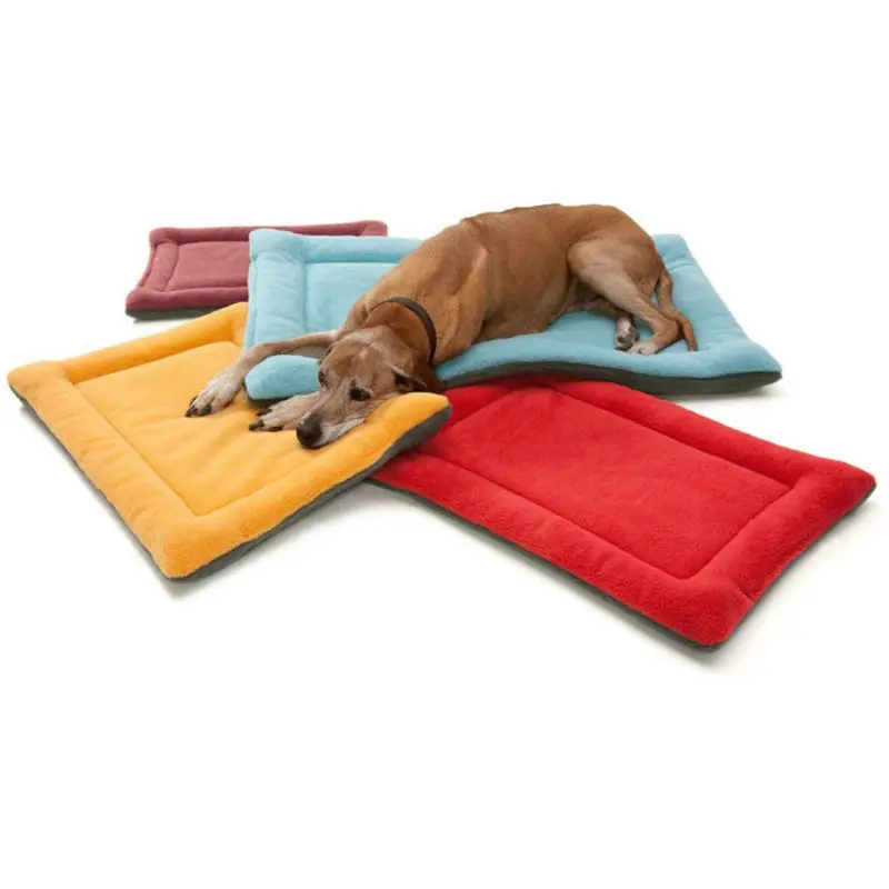 

Pet Blanket Dog Beds Crate Pad Mat Soft Pet Bed Comfortable Pet Sleeping Pad Reusable WashableMat Cat Beds Anti-Slip DogMattress