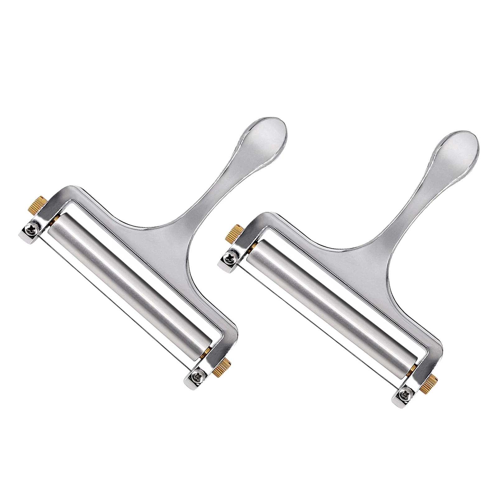 

2pcs Portable Aluminum Alloy Hand Tool With Adjustable Thickness Cheese Cutter Multipurpose DIY Sandwiches Universal For Kitchen