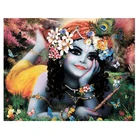Алмазная живопись своими руками лорд Кришна 5D полная мозаика Алмазная вышивка Стразы ручная работа домашний декор пазл