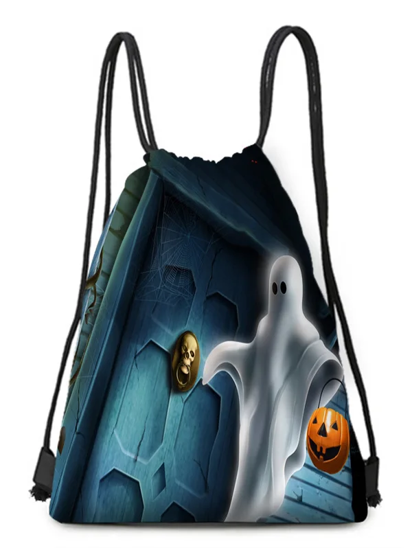 Хэллоуин мультфильм белый призрак тыква Лампа Комплект карман | Багаж и сумки