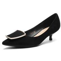 designer women pumps women pumps flock slip on 3 5cm 5cm 6 5cm thin high heels pointed toe shallow women shoes size 35 42 black