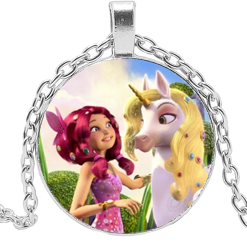 Ожерелье в европейском и американском стиле с рисунком принцессы единорога