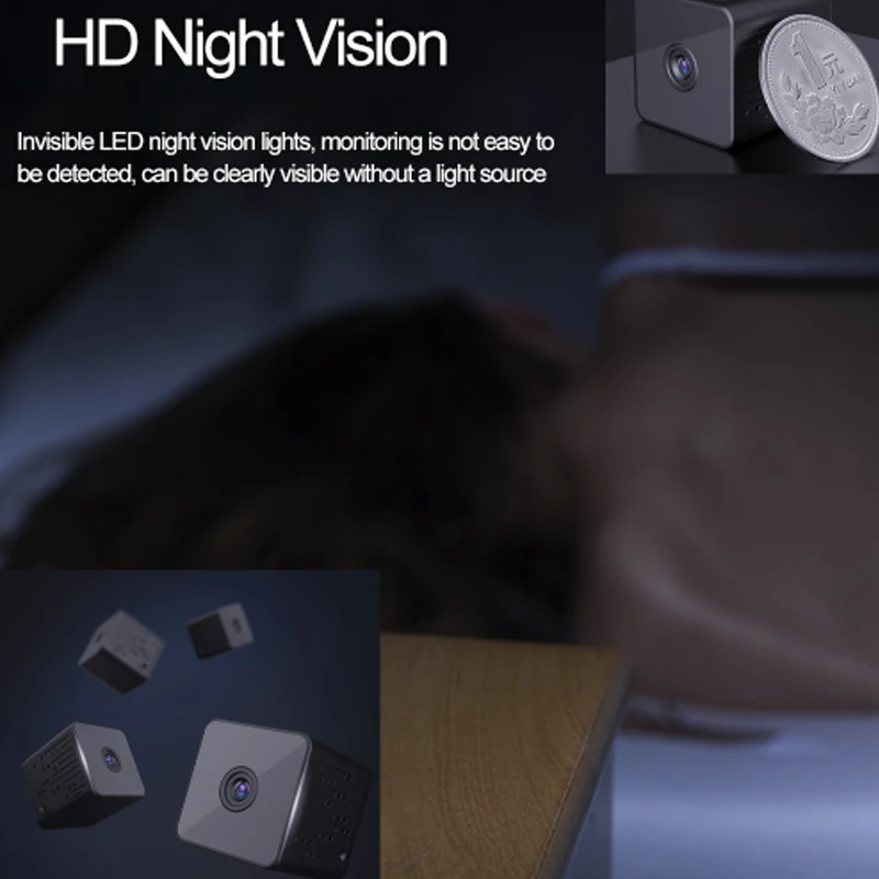 Беспроводная мини камера видеонаблюдения 960P HD ИК ночное видение|Камеры
