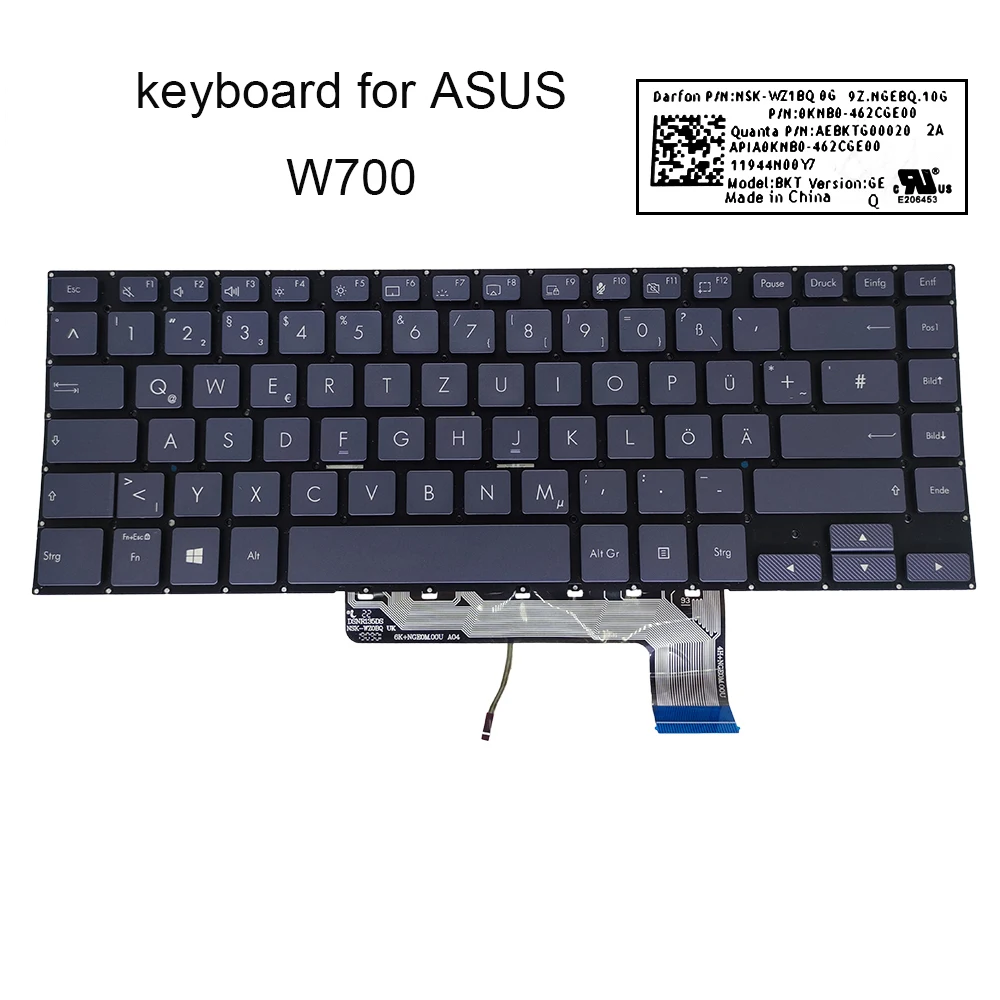 Latin German Japan backlit keyboard for ASUS StudioBook S W700 g1t W700g2t w700gv GR JP laptop keyboards 0KNB0 462CGE00 462AJP00