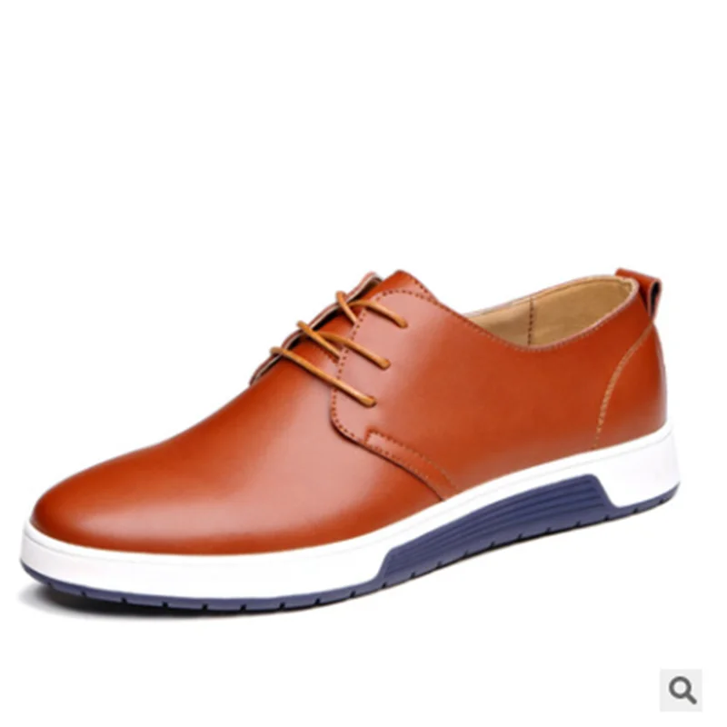 Мужские туфли оксфорды для досуга мягкая кожа микрофибра круглый носок летняя