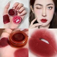 4 colors moisturizing and whitening lip mud natural plant anti cracking lip nonstick cup lipstick easy to carry