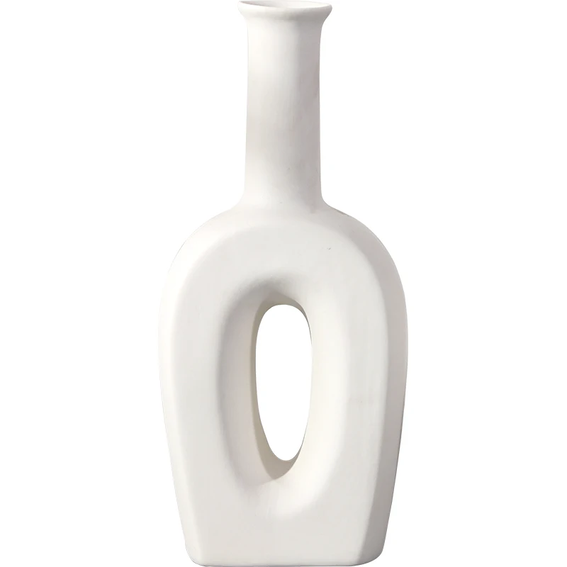 

Minimalist Nordic Vase Cute Creative White Flower Arrangement Vase for Tabletop Small Arredamento Casa Home Accessories EL50VA