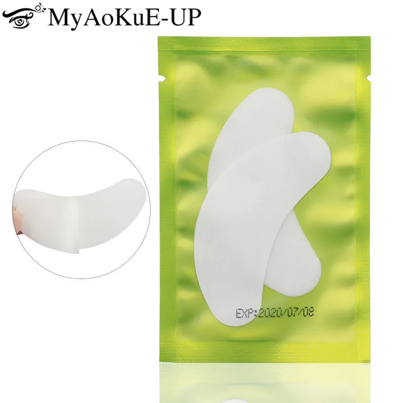 Накладки для глаз 100 пар накладки наращивания ресниц бумажные наклейки Накладные