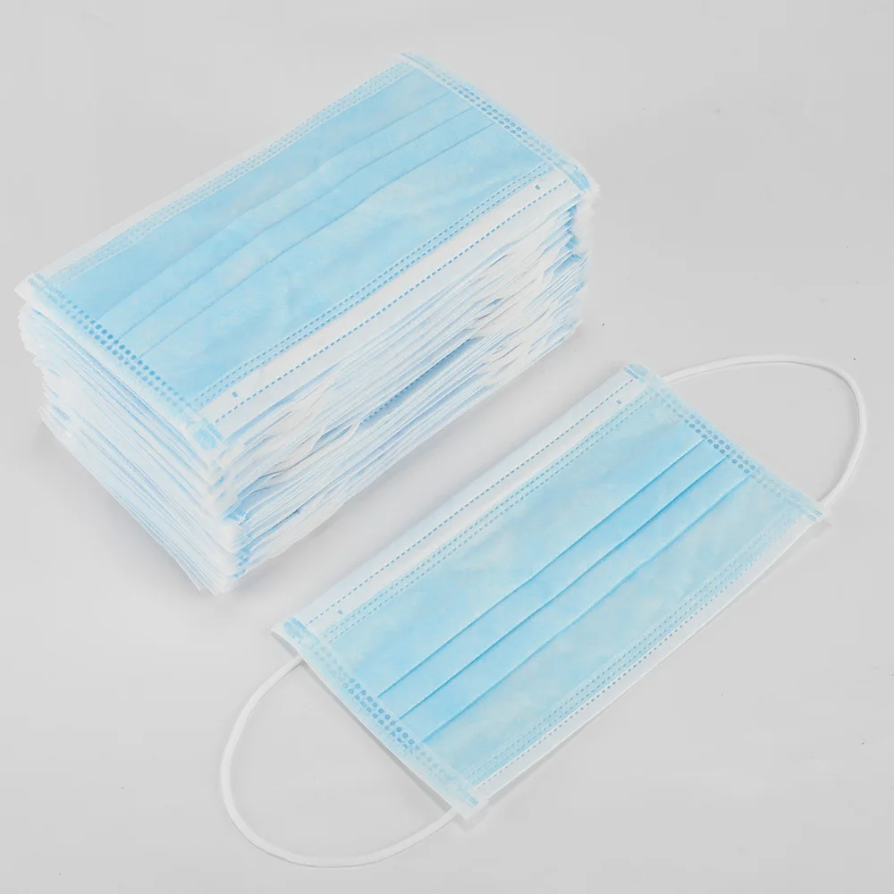10/50 упаковок одноразовая маска для лица рта промышленная Анти пыль 3 слоя