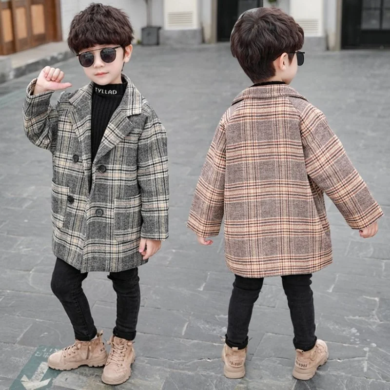 Модная зимняя верхняя одежда 2022 детская для маленьких мальчиков детское