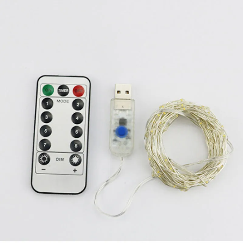 5 м/10 м/20/30 м Сказочный Рождественский Свадебный USB медный провод струнный