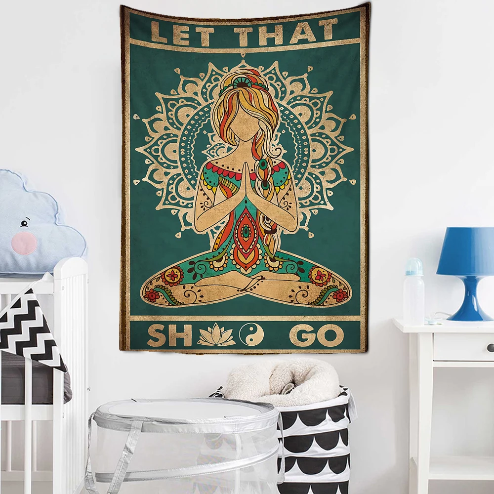 Статуя Будды 7 чакр мандала хиппи психоделическая Йога Настенная подвеска