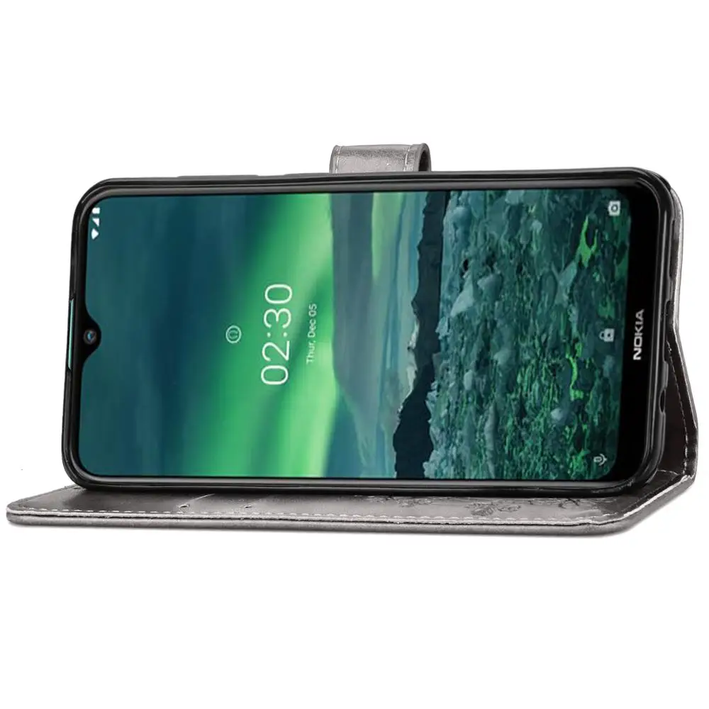 Для Nokia 2 3 Чехол кошелек из искусственной кожи чехол s для откидная крышка с