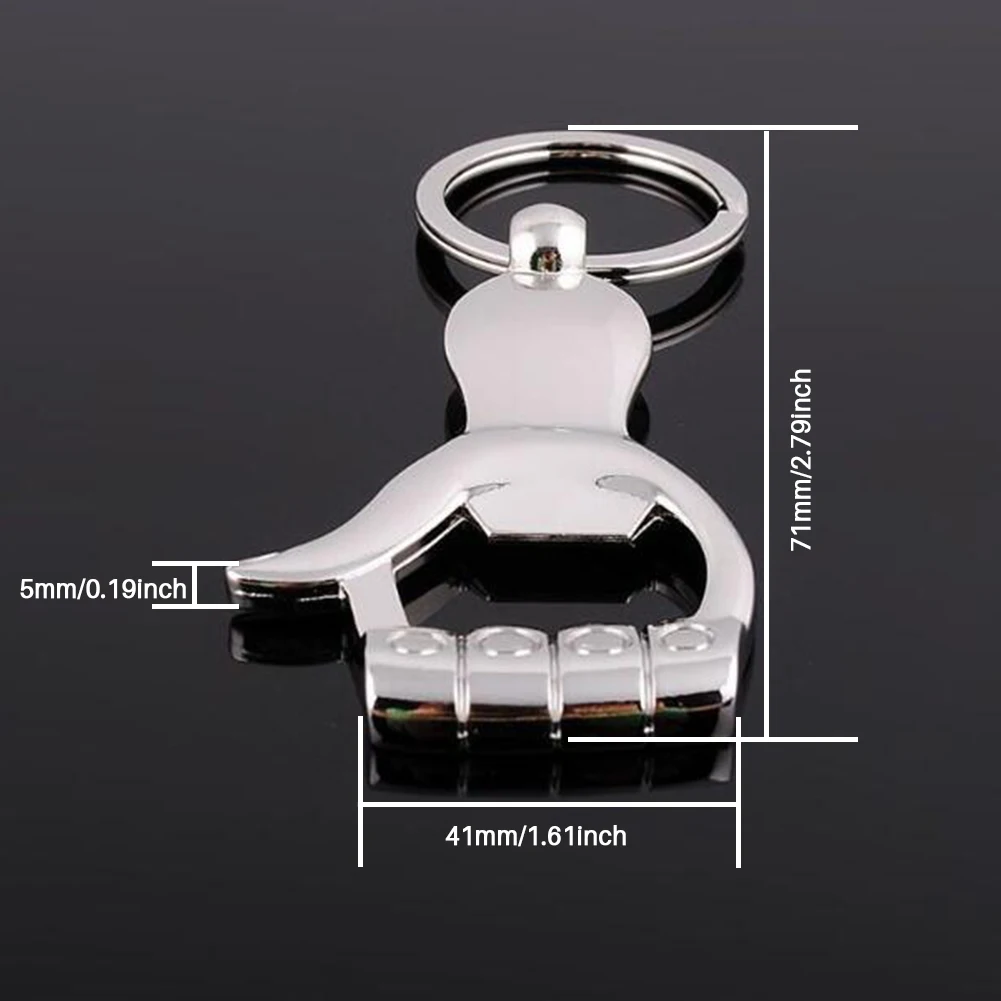 

Beer Bottle Opener Key Ring Keychain Pendant Keyrings Chain Fashion Charm Personality Tools Durable Solid Quality Key Rings
