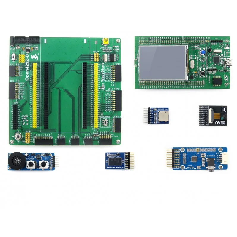 STM32F429I DISCO и Расширительная плата + 7 комплектов модулей STM32 Cortex M4 макетная # Open429Z D