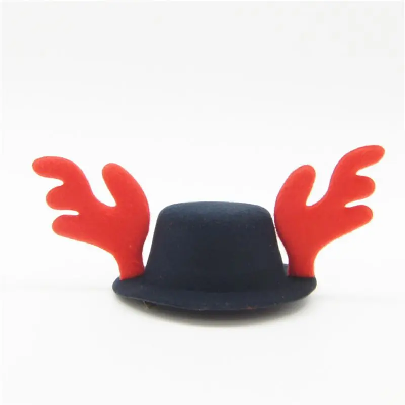 Красный головной убор для домашних животных Рождественский праздничный костюм