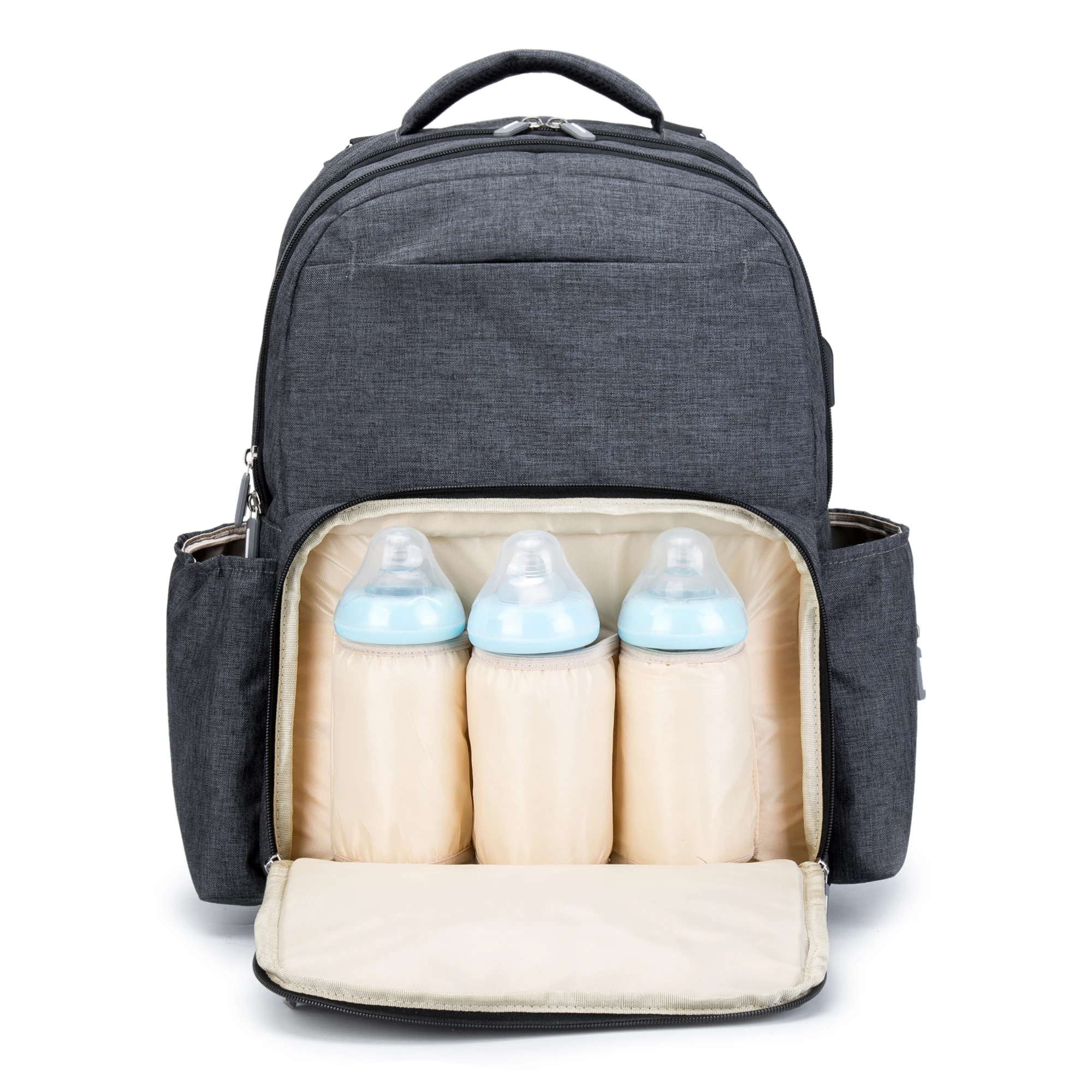 Большая водонепроницаемая сумка для подгузников рюкзак с USB зарядкой смены