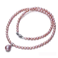 new trendy small pearl necklace natural freshwater pearl choker necklace jewelry%ef%bc%8creal pearl 925 silver jewelry party necklace