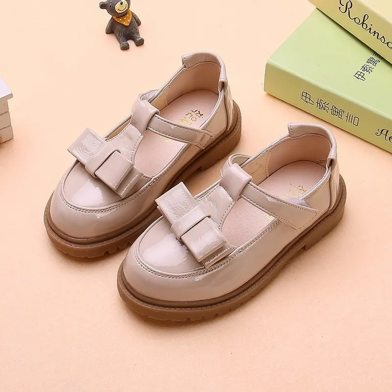 Детская обувь для девочек Обувь принцессы Кожаные сандалии розового и черного