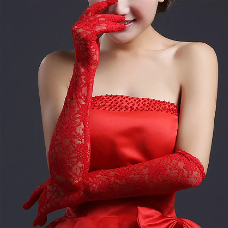 Свадебные перчатки для женщин и девочек 1 пара белые цвета слоновой кости длиной