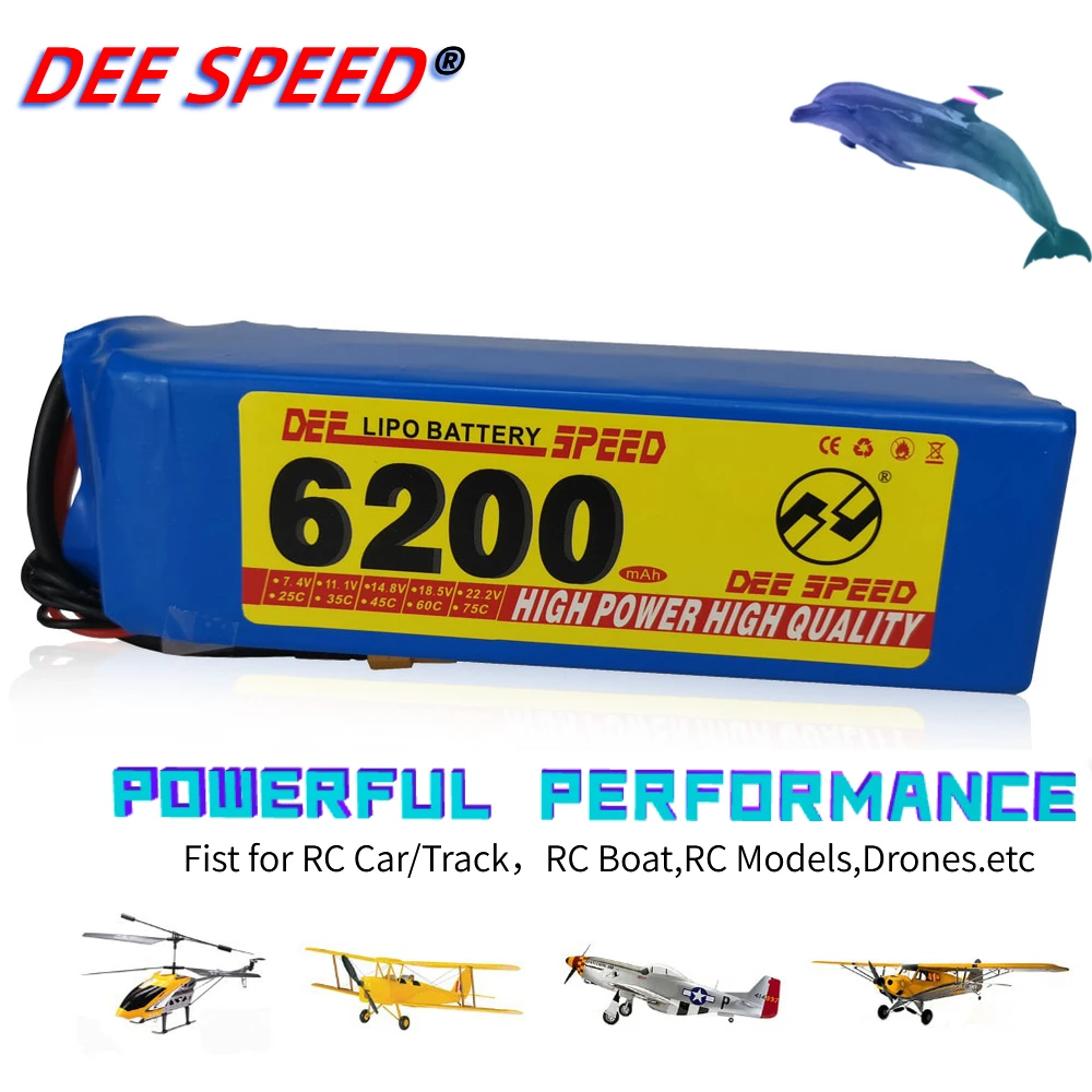 Литиевая батарея 2S RC 7 4 в 1300 1500 1800 2200 2600 3000 3500 4200 6000 мАч 25C 35C 60C для Вертолет UAV Quadrot Car