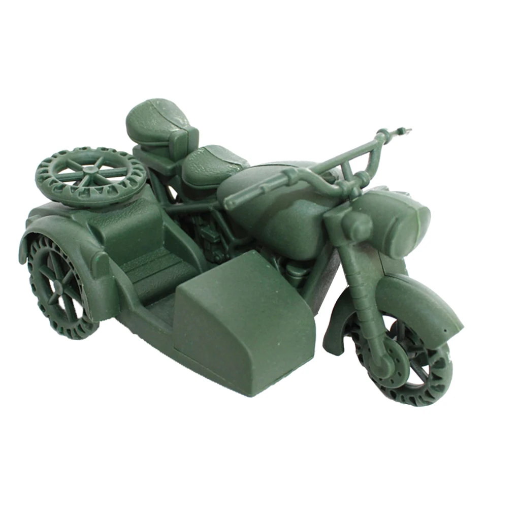 

Plastic Army Motorbike Vehicle II German Military Base Accs Toy