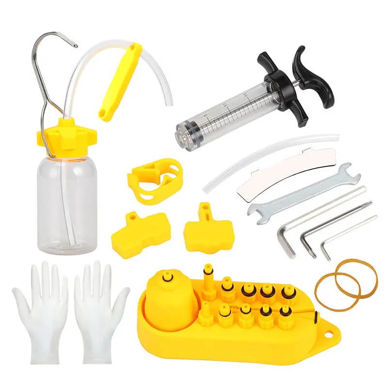 

Набор инструментов для горного велосипеда, комплект для ремонта и продувки масла, минерального дискового тормоза, замены масла на гидравли...