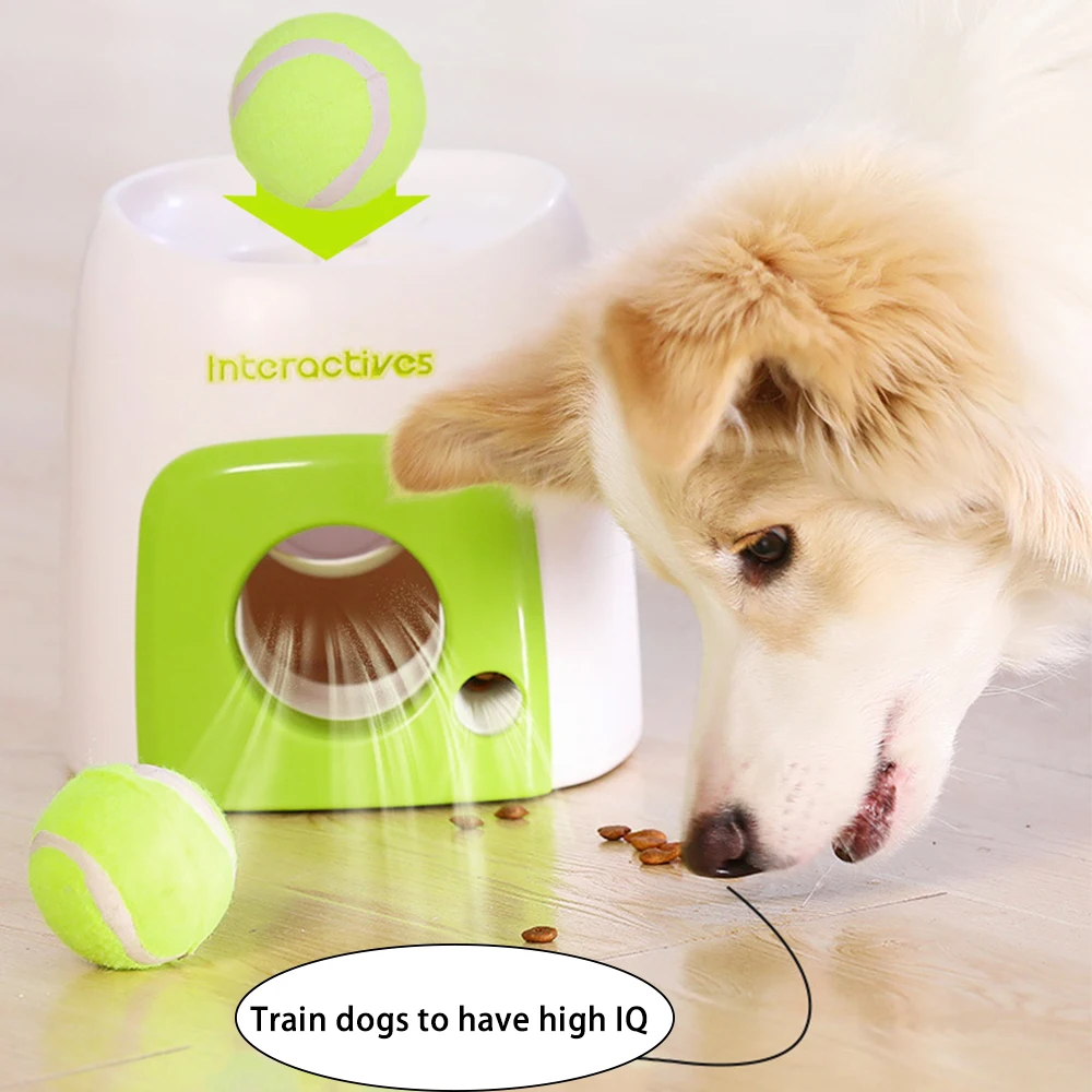 

Dog Pet Interactive Toy Automatic Ball Launcher Exercise Dog Tennis Throwing Machine Dog Toy Training Pet Reward Toy