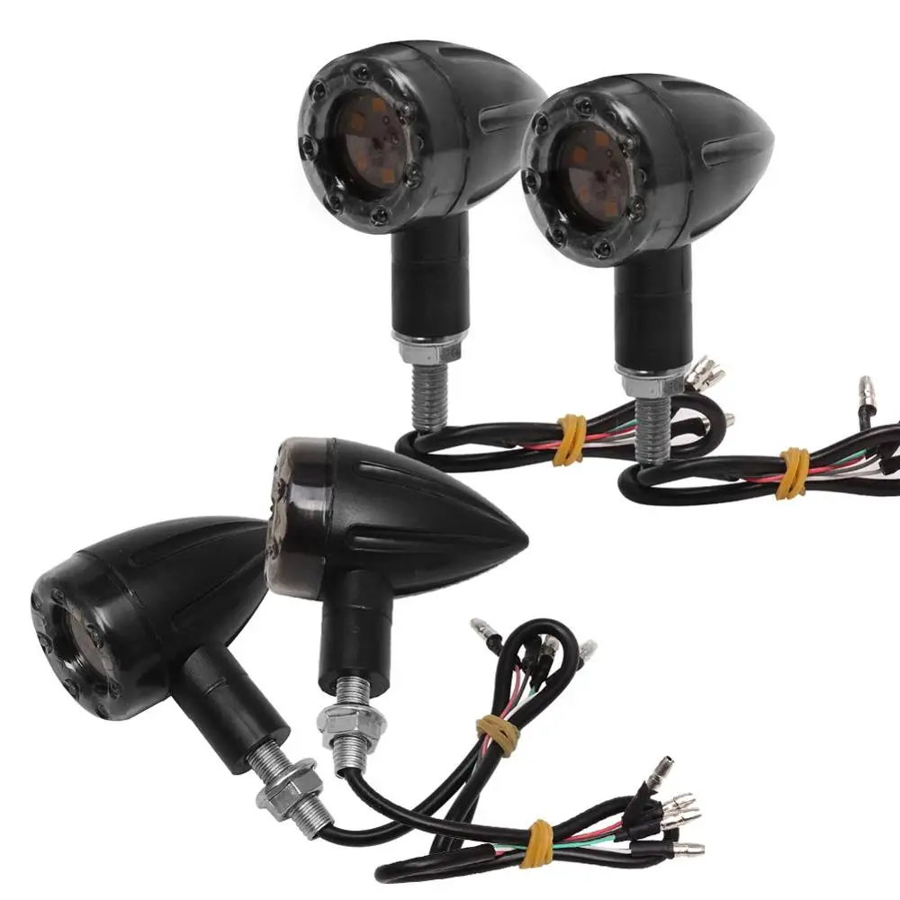 4 шт. кафе гонщик светодиодный индикатор сигнала поворота мотоцикла