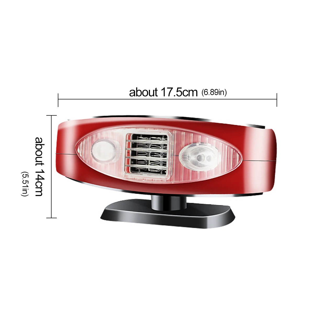 

12V/24V 150W 360 Degree Portable 2 Gears Car Air Heater With LED Cooling Fan Windscreen Heating Defogging