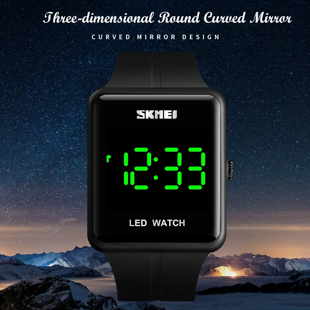 Лидирующий бренд для мужчин и женщин светодиодный часы унисекс цифровые