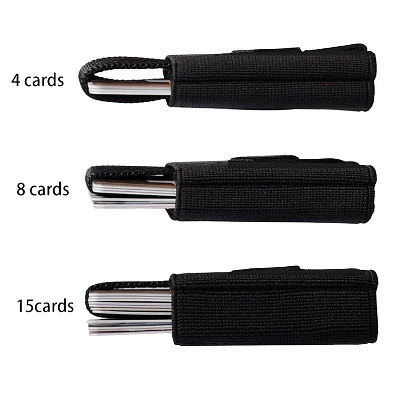 1 шт. эластичный пояс фиксированный передний карман пакет 15 держателей карт для