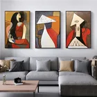 Пикассо Абстрактная живопись известная картина художественные плакаты и принты холст Картины настенные картины для Декор в гостиную