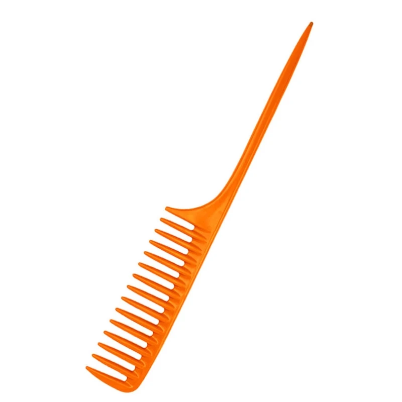 

Y98B Wide Tooth Rat Tail Combs Pintail Barber Styling Comb for Women Anti Static Hairdressing Tool Salon Professional Use