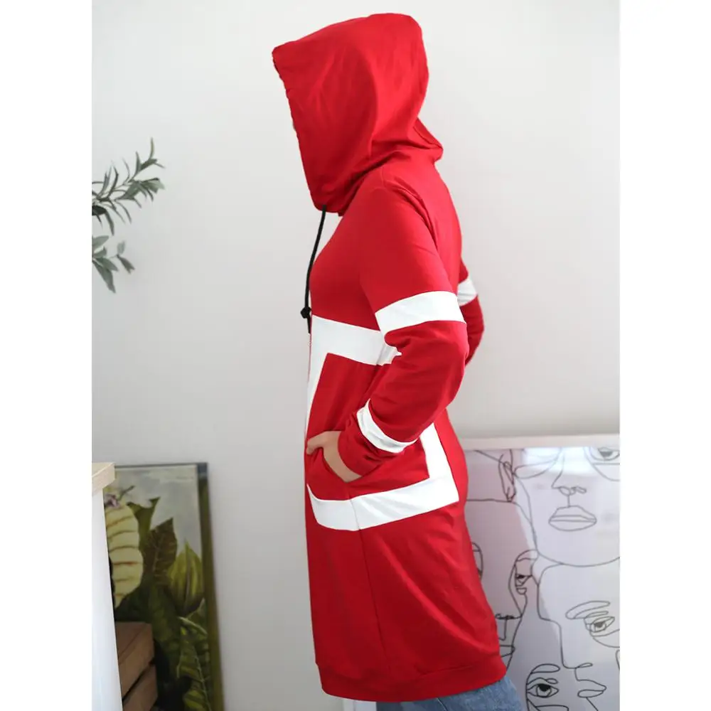 Женская толстовка большого размера с длинным рукавом повседневная одежда в