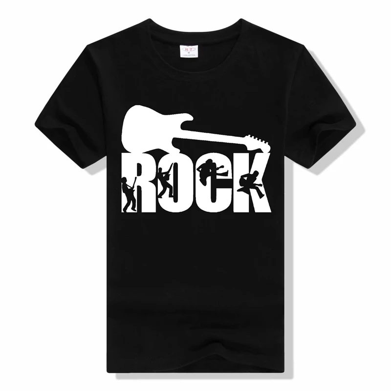 New rock hipster T Shirt Logo Amps Amplification Guitar Hero Hard Rock Cafe Music Muse Tops Tee Shirts For Men Fashion T-shirts