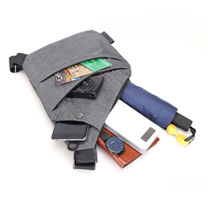 mens personal pocket shoulder bag multifuncional waterproof bicycle antitheft crossbody sling male sport free global shipping
