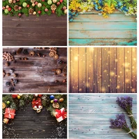 shengyongbao vinyl custom photography backdrops flower and wood planks christmas theme photo studio background 1910232426ff 01