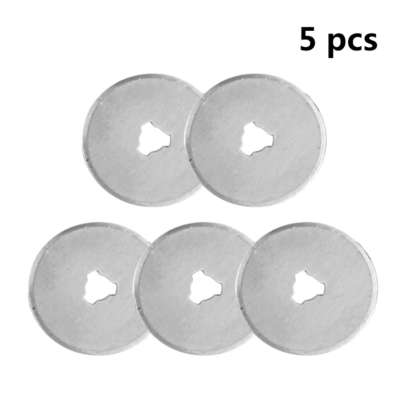 Новинка 45 мм роторный резак набор 5 шт. лезвий для ткани бумаги винила круговой