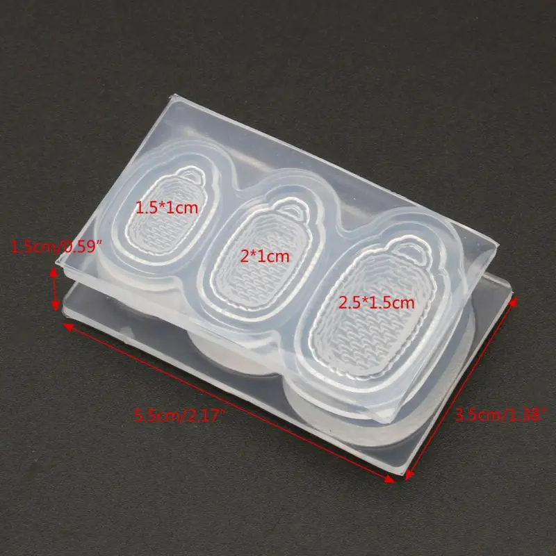 1 Set Mini Square Straw Bowls Box Resin Silicone Molds Epoxy Resin Jewelry Tools