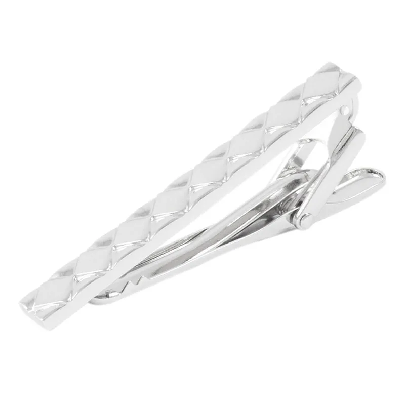 

Men Metal Silver Plating Simple Necktie Tie Bar Clasp Clip Clamp Pin Men Stainless Steel for Business Ma Necktie Tie Clasps
