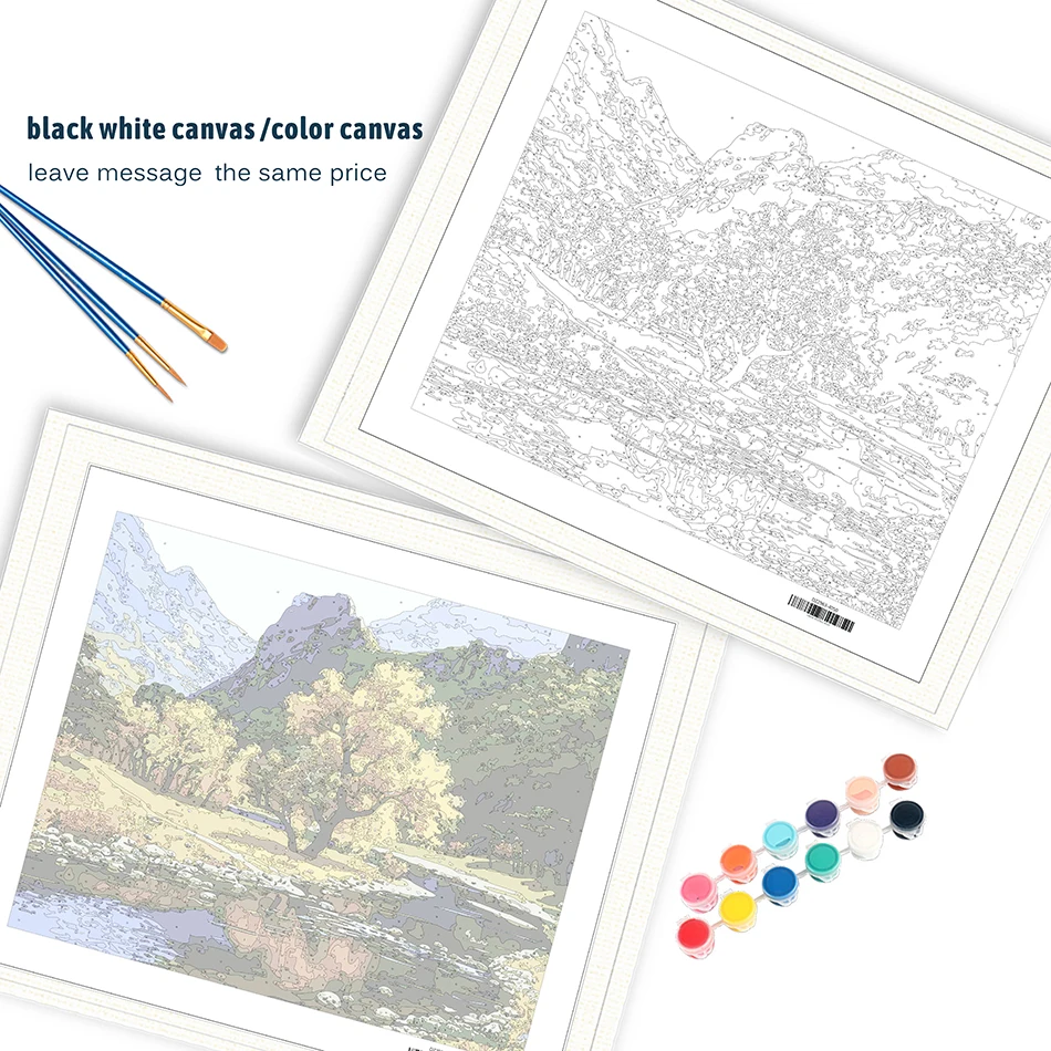 Сделай Сам ночной город пейзаж акриловая краска по номерам наборы для взрослых