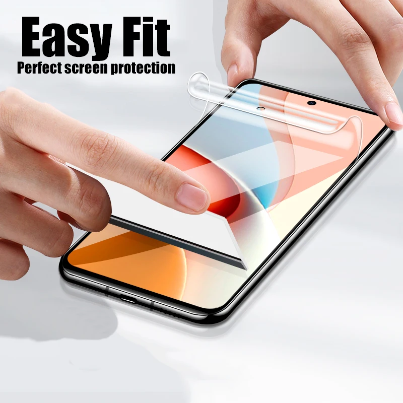 4 шт. полное покрытие экрана протектор для Xiaomi Redmi Note 10 11 Pro 7 8 9 Lite Гидрогелевая