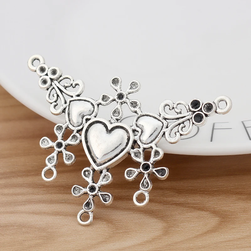 5 шт. тибетское серебро большие этнические подвески в стиле бохо для изготовления