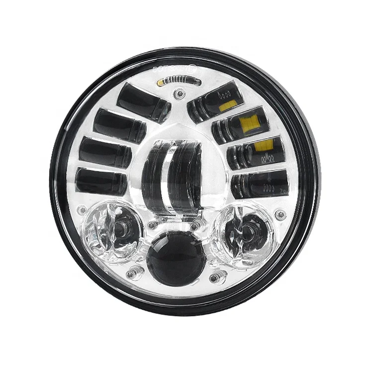 

Factory wholesales 5.75 inch round Hi/lo beam led headlight with greavity sensing for Harley Indian Scout motorcycle