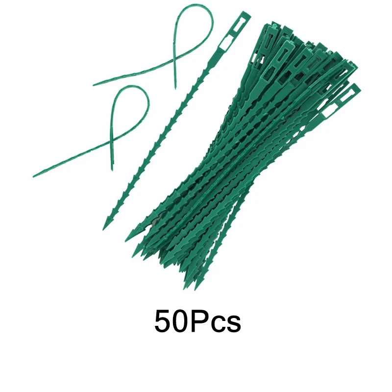 50Pcs za dai 50/100Pcs Садоводство лоза вьющиеся растения кабельные стяжки линии завод кронштейны Запчасти бонсай огурец винограда из ротанга поддерживает ZXH - Цвет: 50Pcs za dai