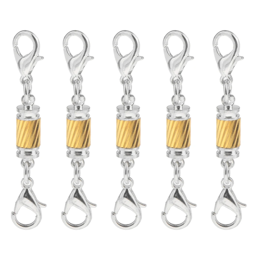

Wholesale 5pcs Gold Silver color Magnetic Clasps Necklace Bracelet Making Jewelry