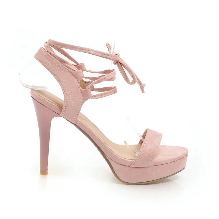 Женские летние сандалии ESVEVA элегантные на платформе с ремешком и пряжкой